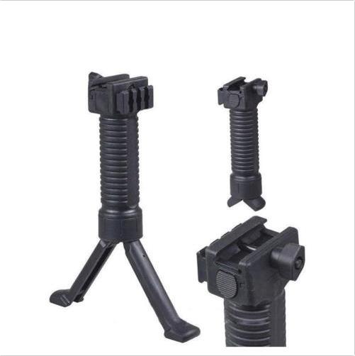 Military Simple Tactical RIS Fore Grip Bipod Pod Picattinny Weaver Rail Foregrip for 20mm Rail Shaft