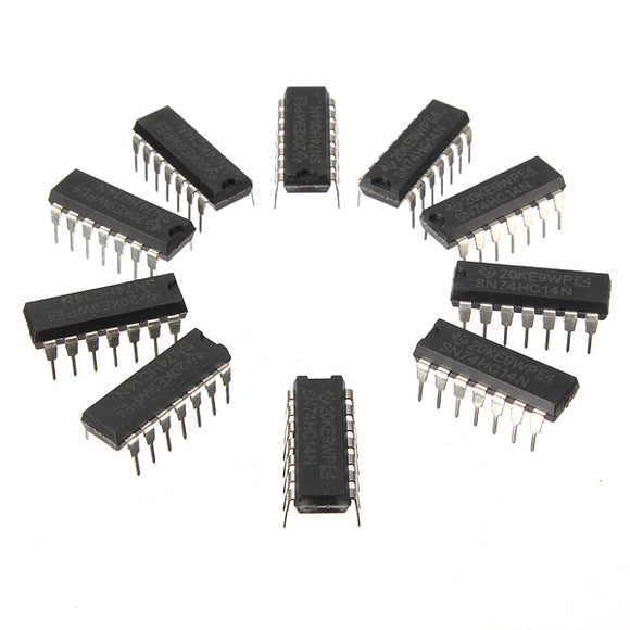 10Pcs SN74HC14N 74HC14 IC Chip DIP-14 6 Inverting Schmitt Trigger