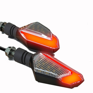 22LED Spirit Beast Pair 12V Motorcycle Daytime Light Warning Signal Turn Lights 10MM IPX6