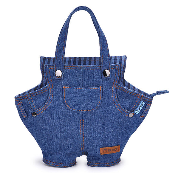 Denim Fabric Fashion Bag Tote Women's Jeans Handbag for Ladies