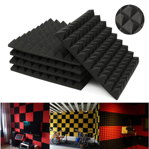 6Pcs 45x45x5cm Sound-absorbing Cotton Soundproof Cotton Foam Wall Muffler Spong