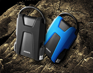 Adata HD680 series , 1Tb/1000Gb black+Red , with built-in wrap-around cable management + blue LED indicator , triple-layer construction with silicone material for shock resistant , iP68 class waterproof