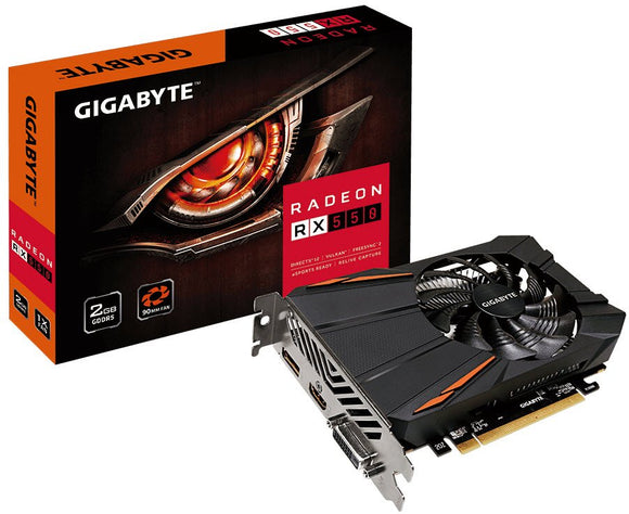 Gigabyte GV-RX550D5-2GD rX-550 - 1x 90mm fans