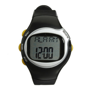 ECG Sensor Pulse Heart Rate Monitor Calories Counter Fitness Wrist Watch Alarm Chronograph