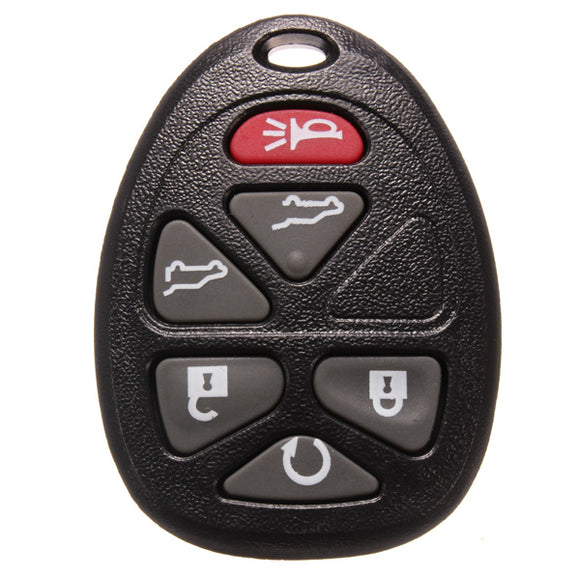 Remote Key Shell Case For Chevrolet Six Buttons Black Replacement