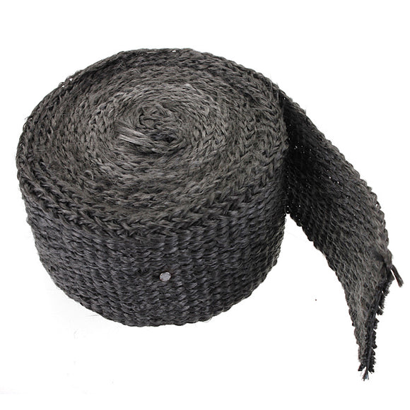 4.5cmx4.5m Black Exhaust Manifold Header Down Pipe Heat Wrap High Temp