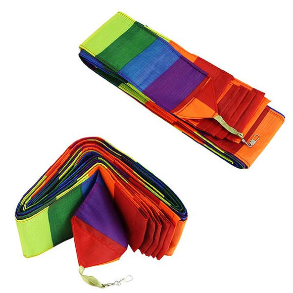 10M Super Nylon Rainbow Kite Tail Line Sports Kite Accessory