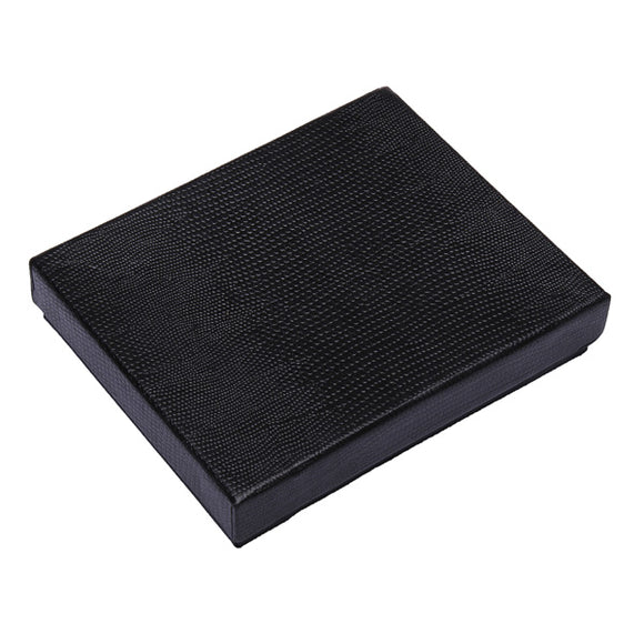 Men Women Black Cardboard Wallet Box for Short Wallet