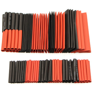 127Pcs Halogen-Free 2:1 Heat Shrink Tubing Wire Cable Sleeving Wrap Wire Kit