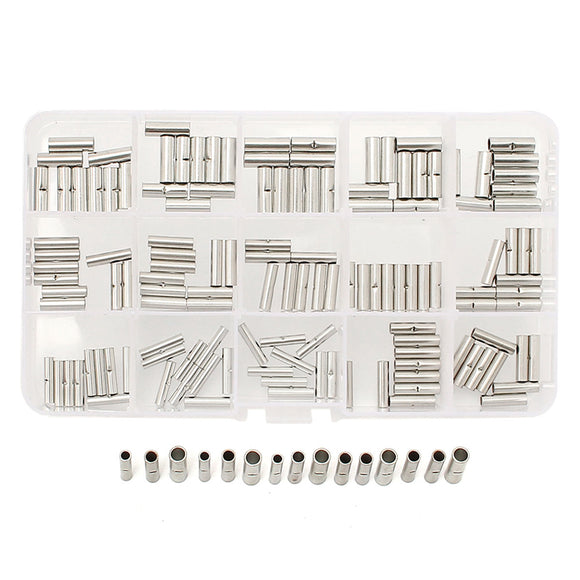 150pcs Uninsulated Wire Butt Connectors 22-18 16-14 12-10 AWG Gauge Terminal