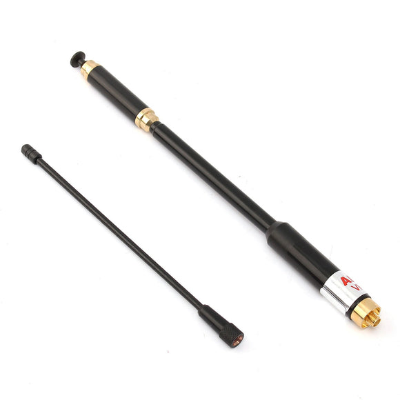 VHF/UHF Dual Band High Gain Long Range Telescopic Antenna SMA-F for UV-5R UV-B6